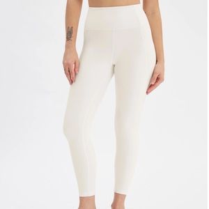 Girlfriend Collective Ivory 23 3/4” Inseam High Rise Leggings
